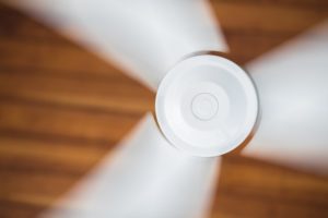 Ceiling fan cooling