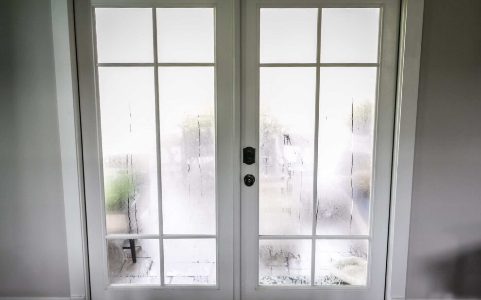 The humidity of the outdoor temperature on a summer day in South