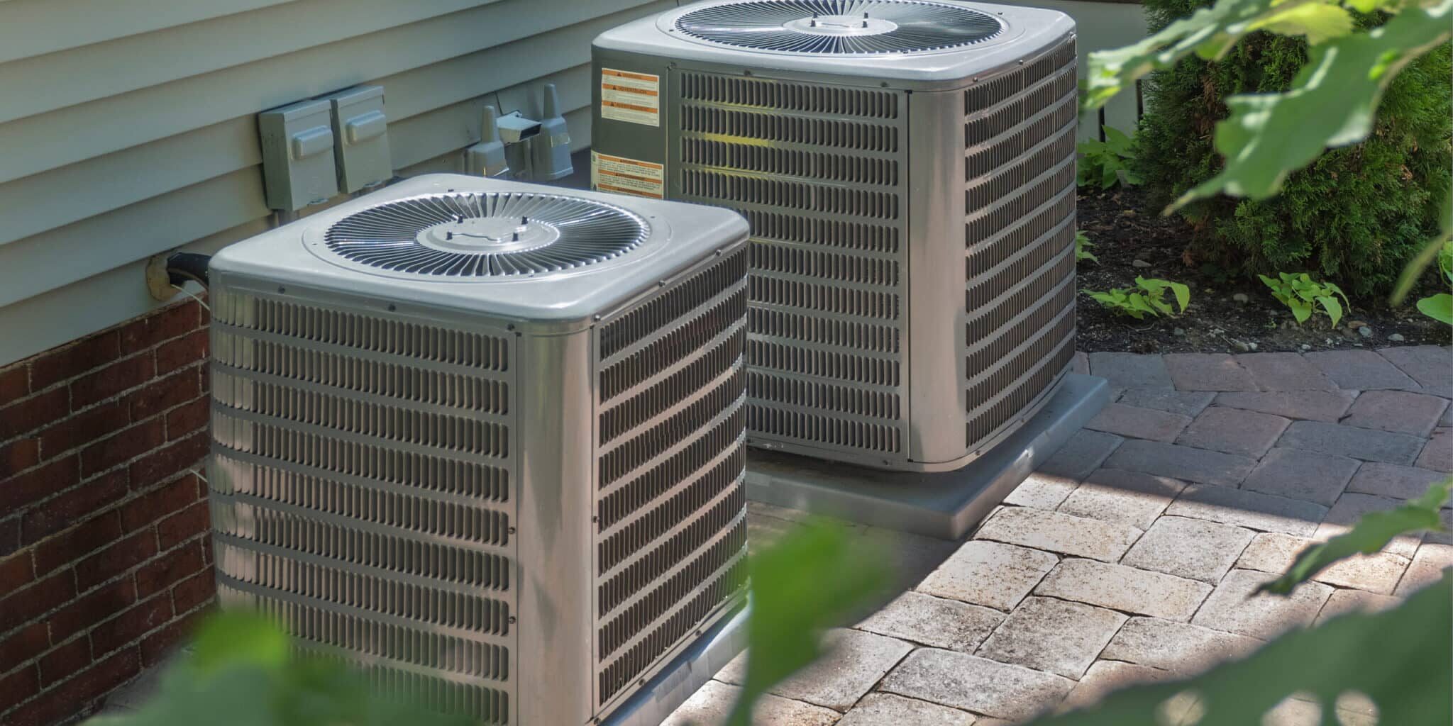 HVAC heating and air conditioning residential units or heat pump