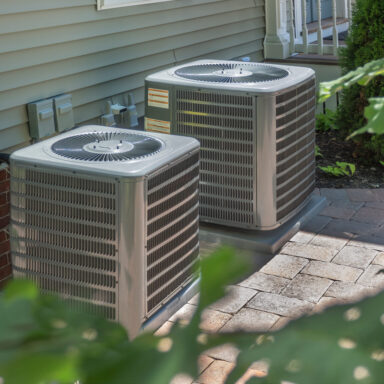 HVAC heating and air conditioning residential units or heat pump