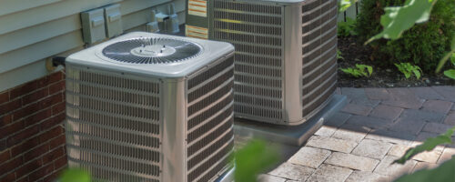 HVAC heating and air conditioning residential units or heat pump OLYMPUS DIGITAL CAMERA