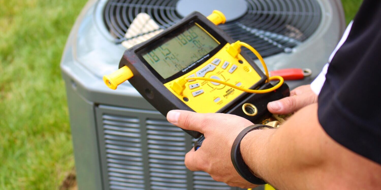 Air Conditioning Repair Servicing Man
