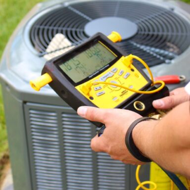 Air Conditioning Repair Servicing Man